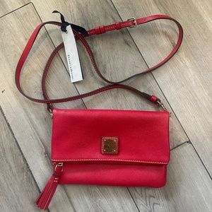Dooney and Bourke red crossbody purse